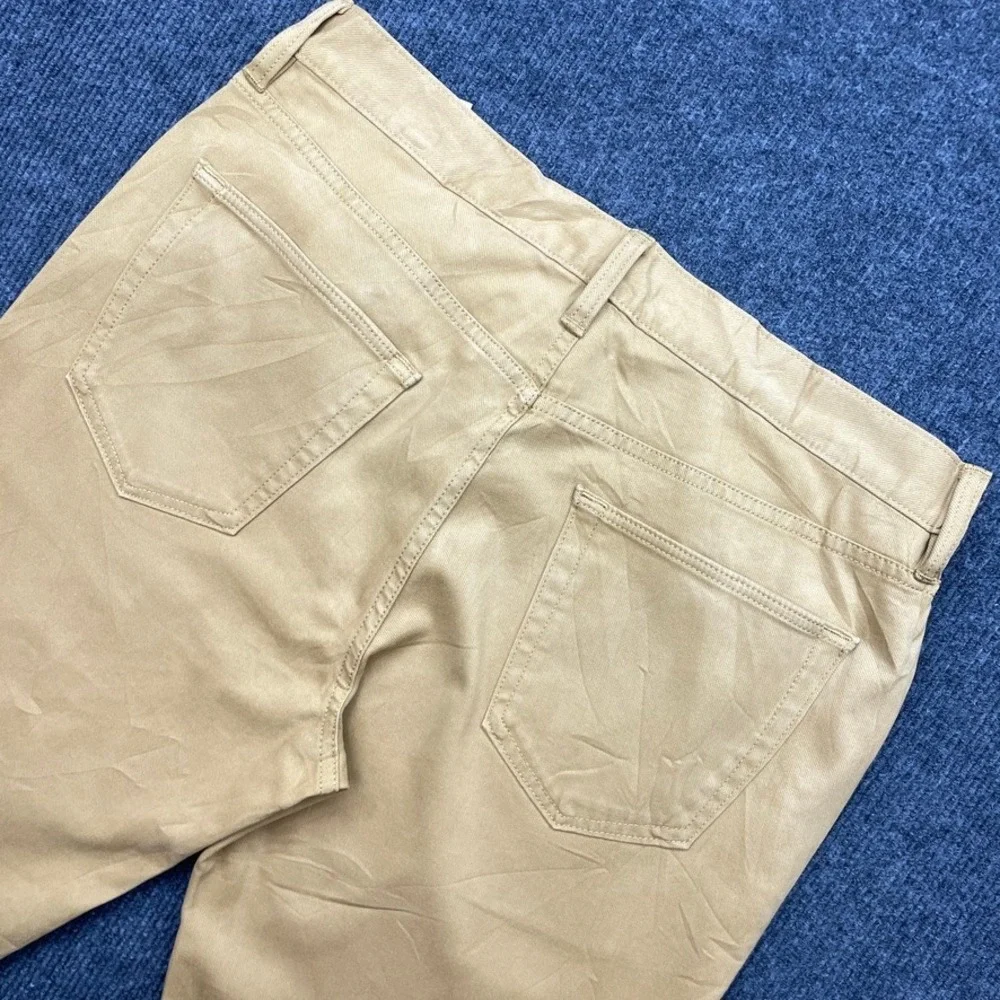 Banana Republic Traveler Slim Fit Chino Pants Mens 33 Golden Khaki Stretch Twill